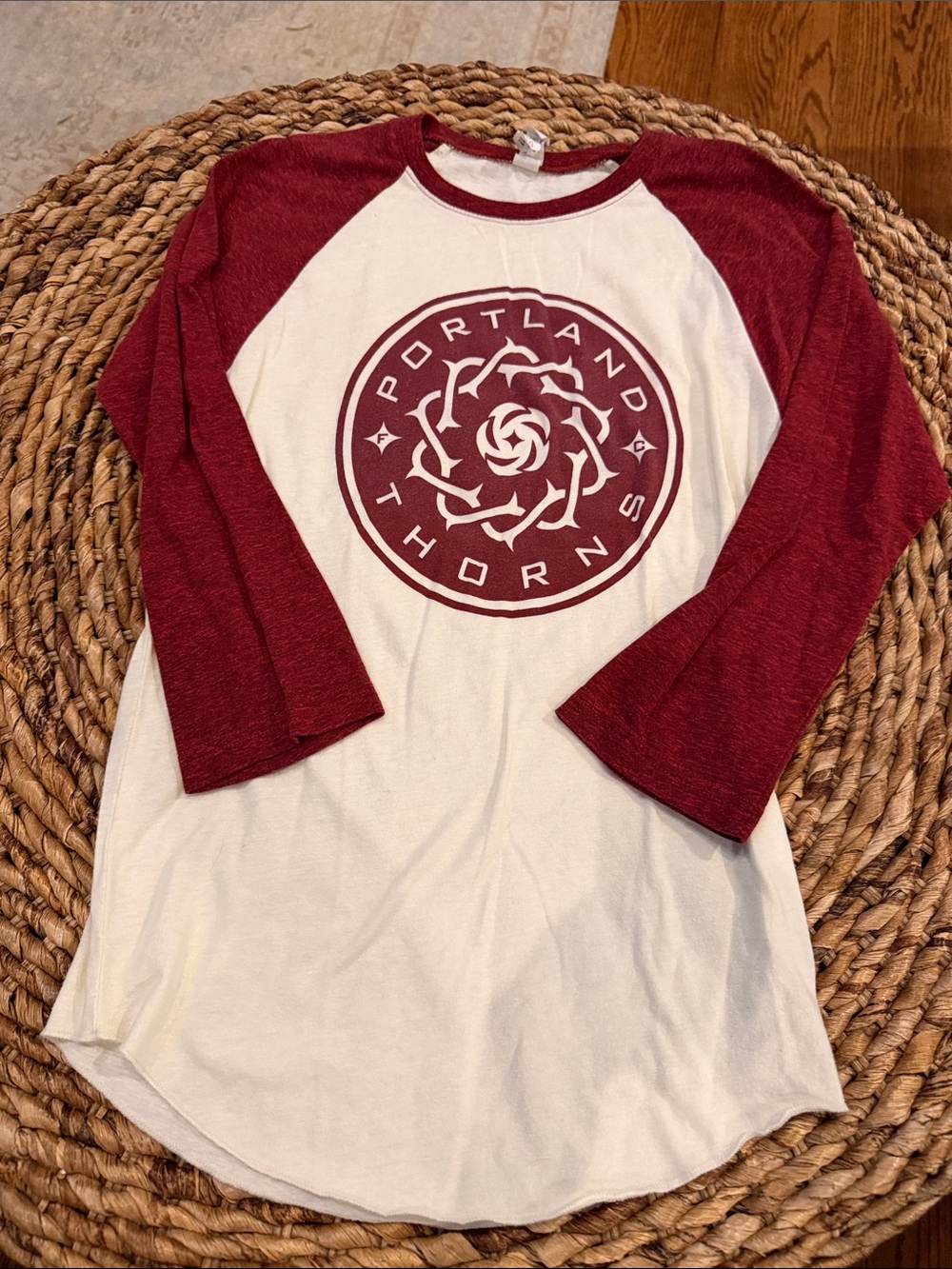 Threadfast Portland Thorns graphic Raglan Tee